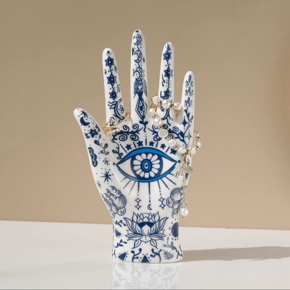 Decorative Evil Eye Hand Jewelry Holder - Picture 3 of 4